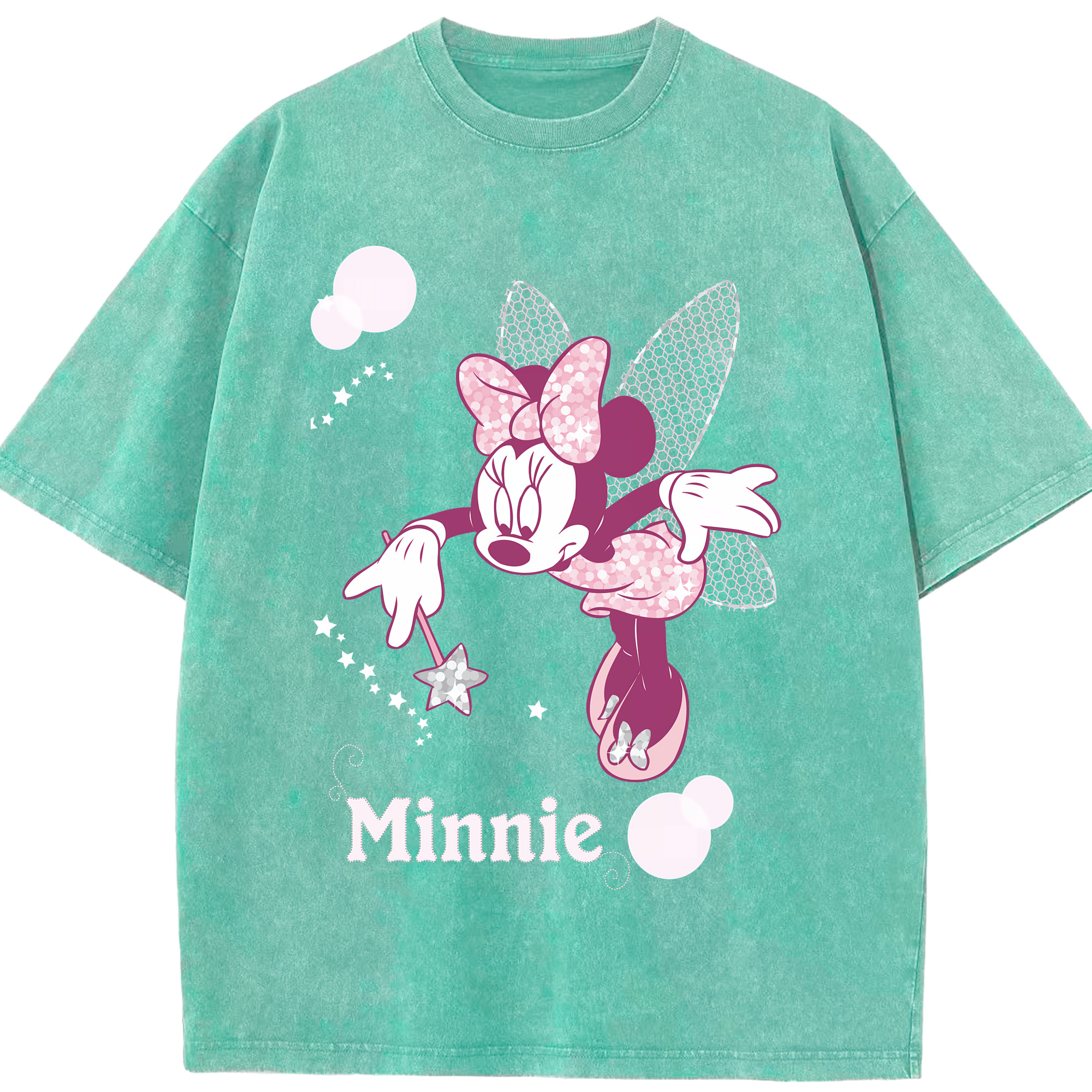 （画像用） ミッキーマウス Mickey Mouse 綿100% ヴィンテージ風 半袖Tシャツ（フロントプリント）